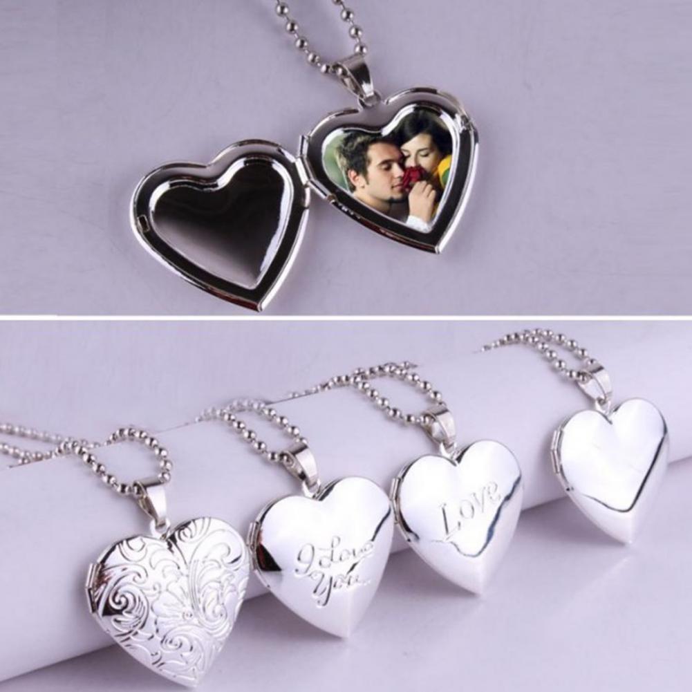 Heart Locket Necklace Photo - Photo Necklace Openable Photo Women Necklace