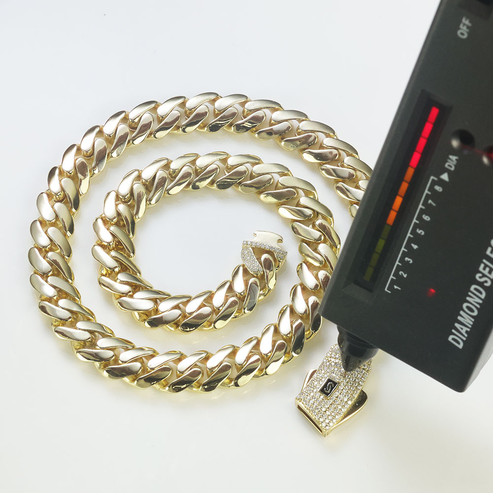 ESKEEM New 925 Silver Monaco C - Cuban Link Chain 12Mm ulasan dan harga