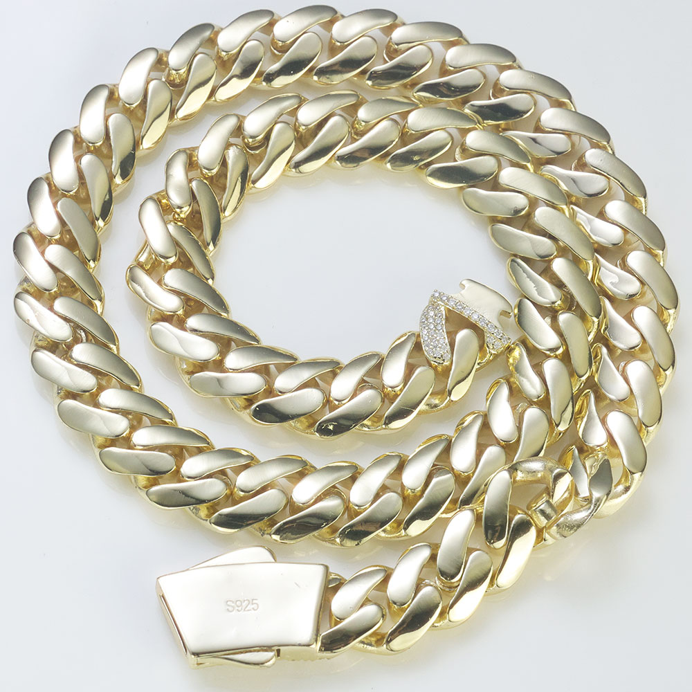 ESKEEM New 925 Silver Monaco C - Cuban Link Chain 12Mm ulasan dan harga