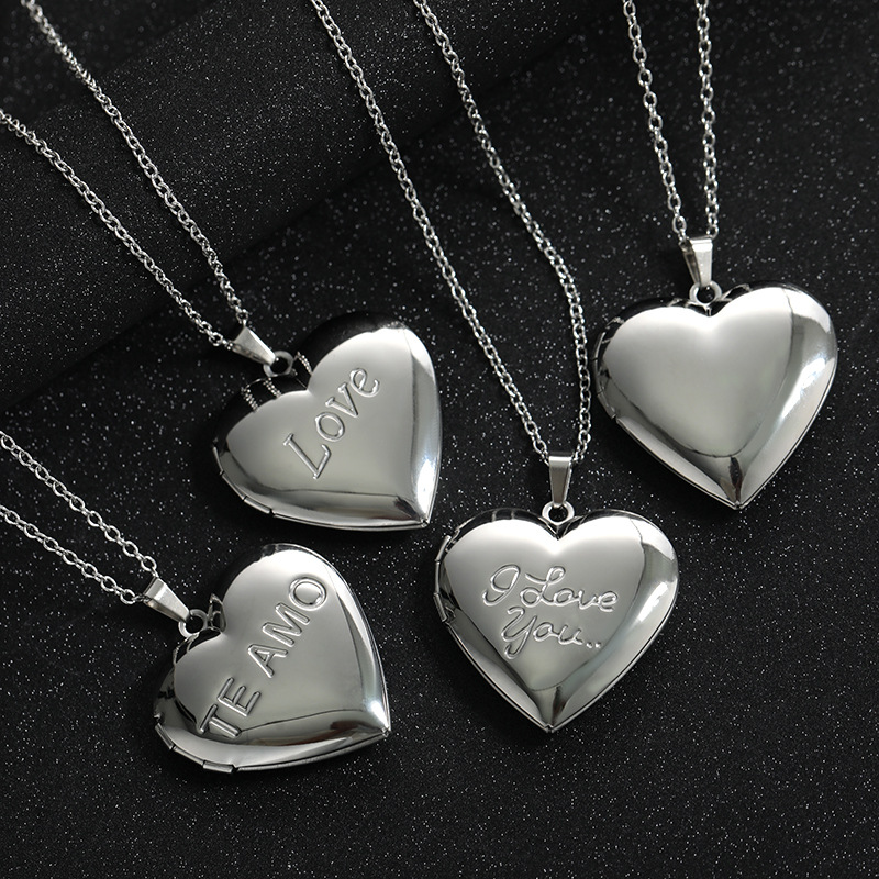 Stainless Steel Heart Locket N - Heart Locket Necklace Photo ulasan dan harga