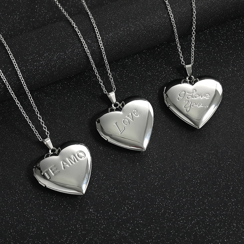 Stainless Steel Heart Locket N - Heart Locket Necklace Photo ulasan dan harga