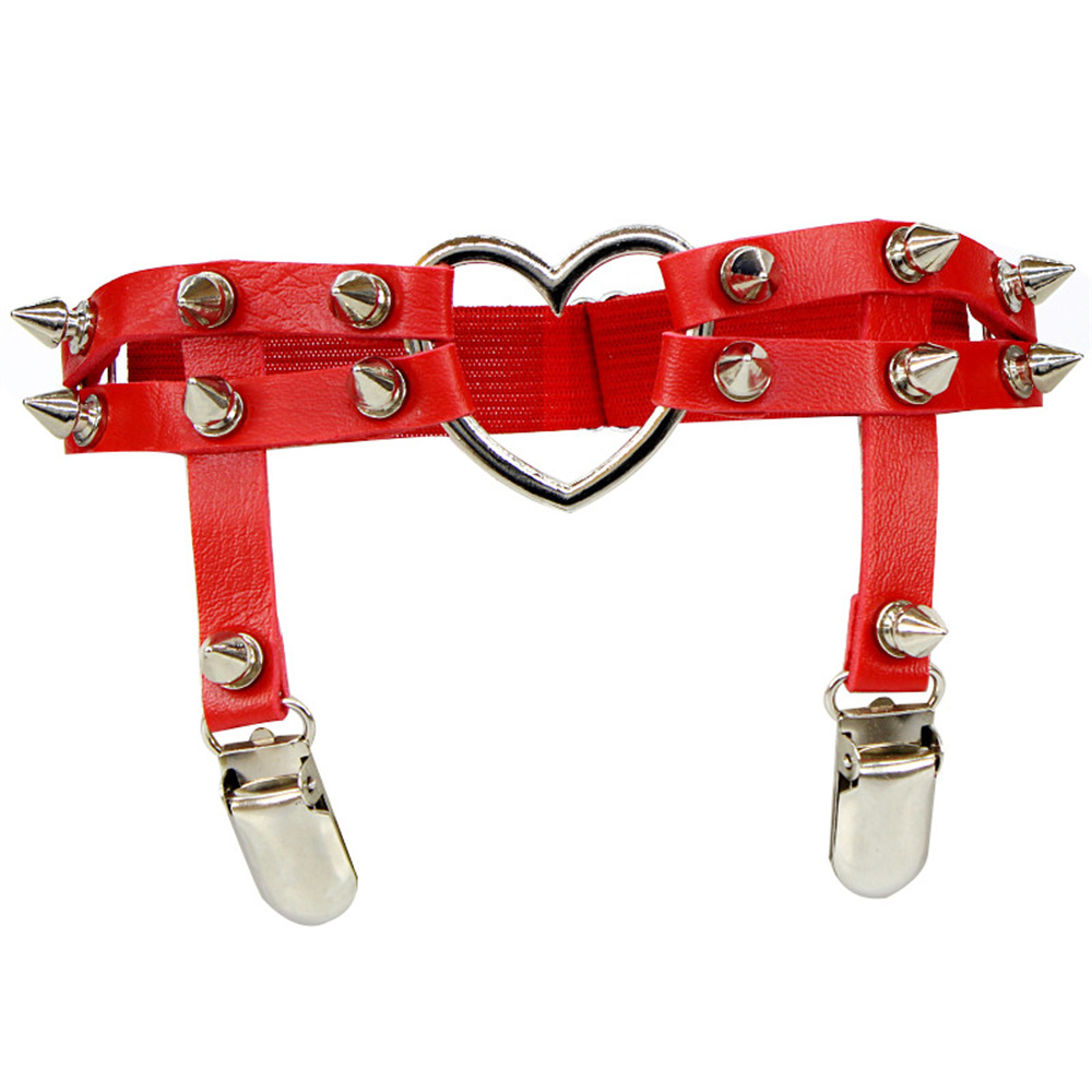 1Pcs Women Punk Goth Heart PU  - Body Jewelry ulasan dan harga
