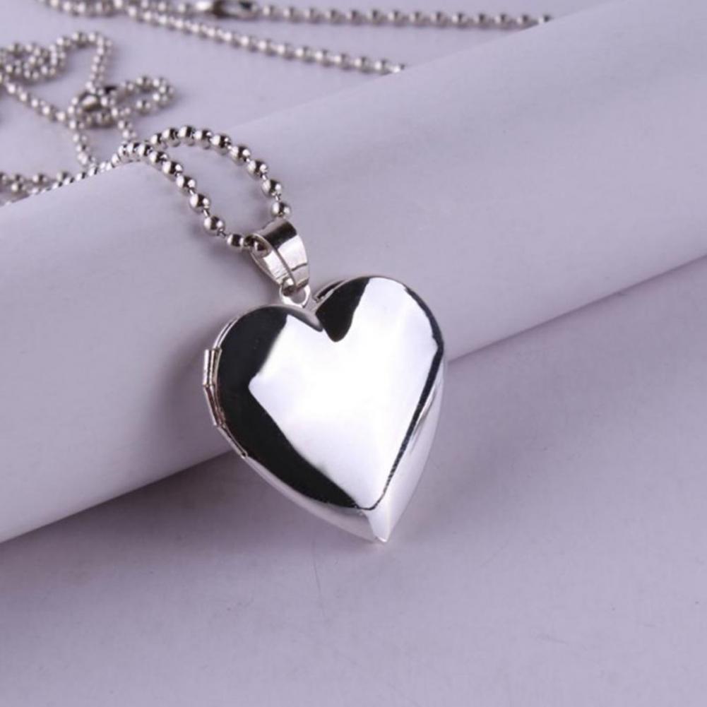 Photo Necklace Openable Photo  - Heart Locket Necklace Photo ulasan dan harga