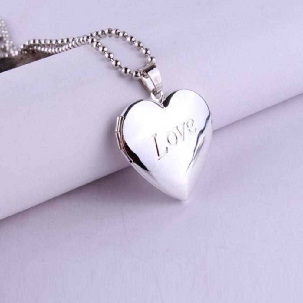 Photo Necklace Openable Photo  - Heart Locket Necklace Photo ulasan dan harga