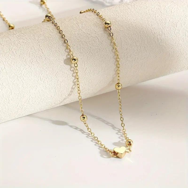 Girls Simple Heart Beaded Bell - Body Jewelry ulasan dan harga