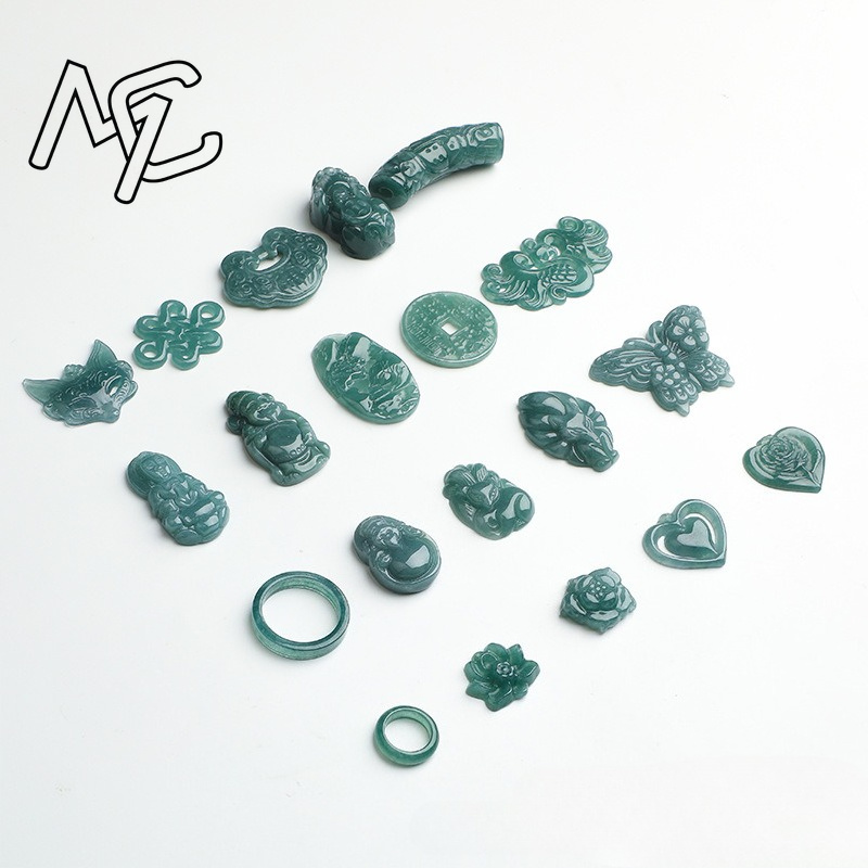 2PC Natural Blue Water Jadeite - Bracelets ulasan dan harga