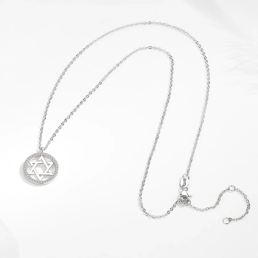 KALETINE Jewish Magen Star of  - 925 Sterling Silver Chain Necklace Men ulasan dan harga