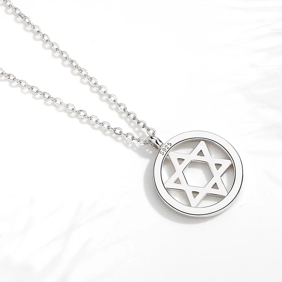 KALETINE Jewish Magen Star of  - 925 Sterling Silver Chain Necklace Men ulasan dan harga