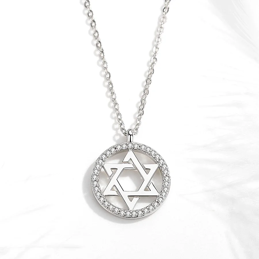 KALETINE Jewish Magen Star of  - 925 Sterling Silver Chain Necklace Men ulasan dan harga