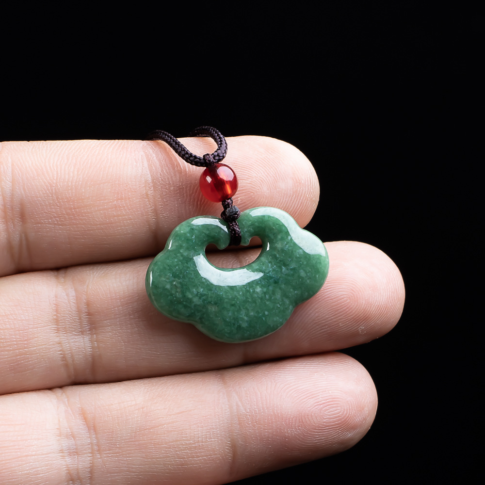 Natural Myanmar Jadeite Ruyi P - Necklaces ulasan dan harga
